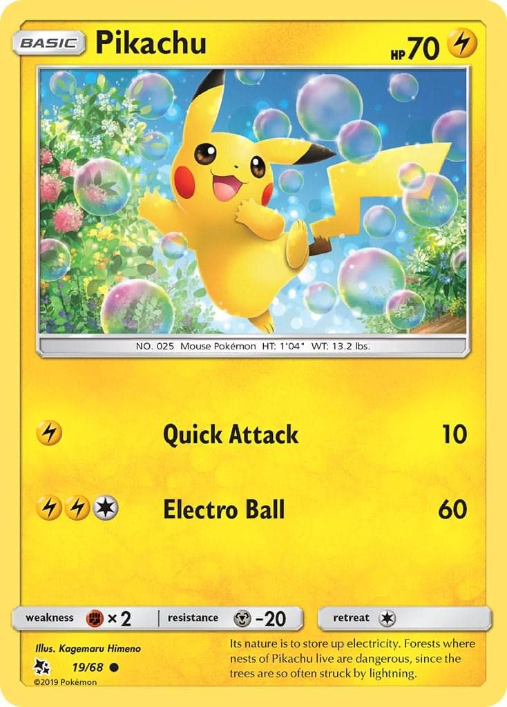 Pikachu #19 — Pokemon Hidden Fates