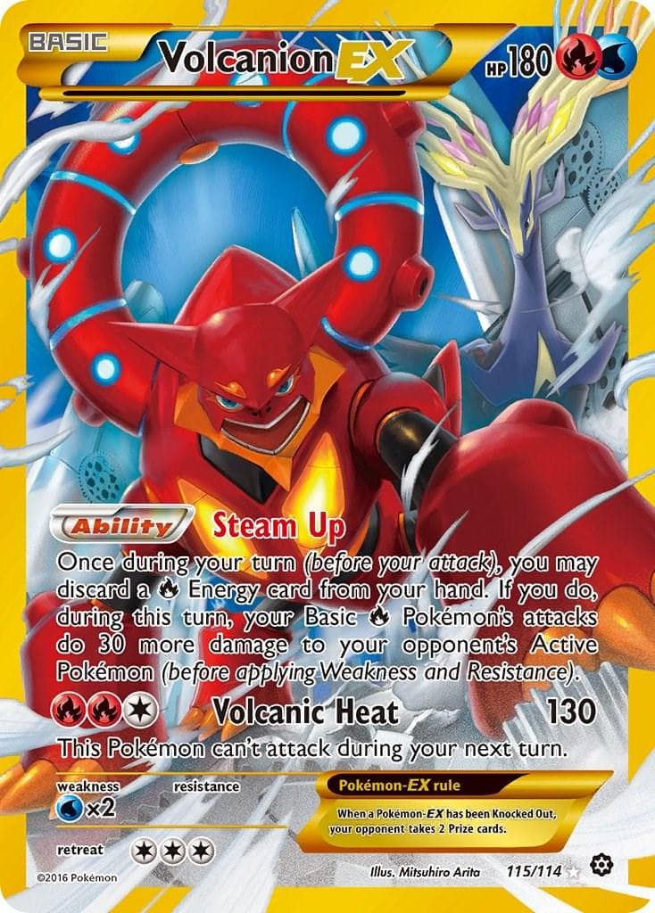 Volcanion EX #115 — Pokemon Steam Siege