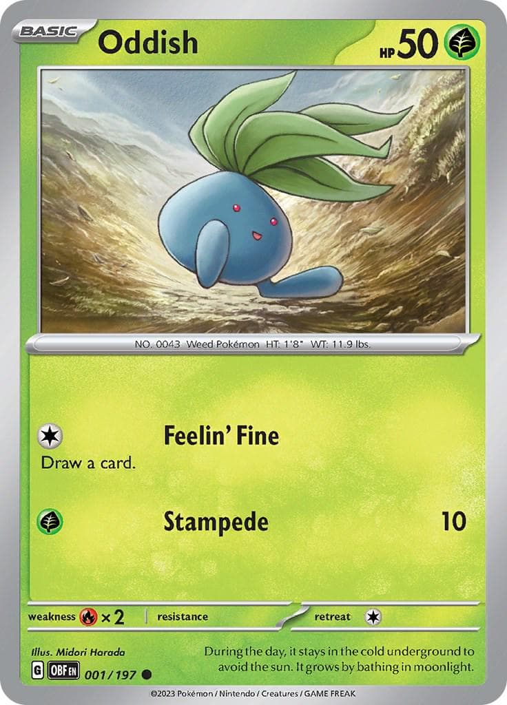 Oddish #1 — Pokemon Obsidian Flames