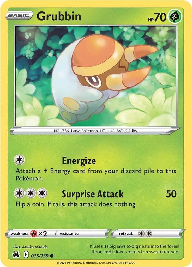 Grubbin #15 — Pokemon Crown Zenith
