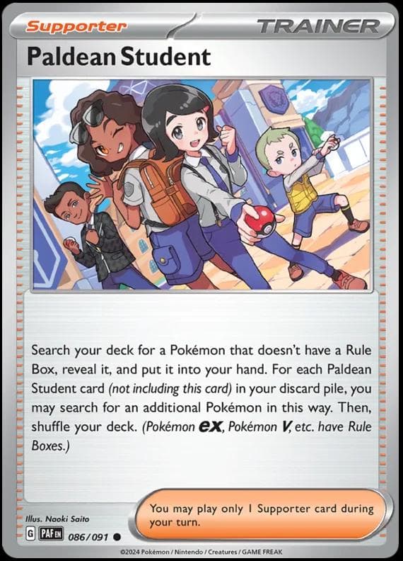 Paldean Student #86 — Pokemon Paldean Fates