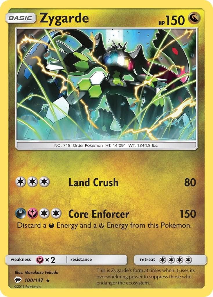 Zygarde #100 — Pokemon Burning Shadows