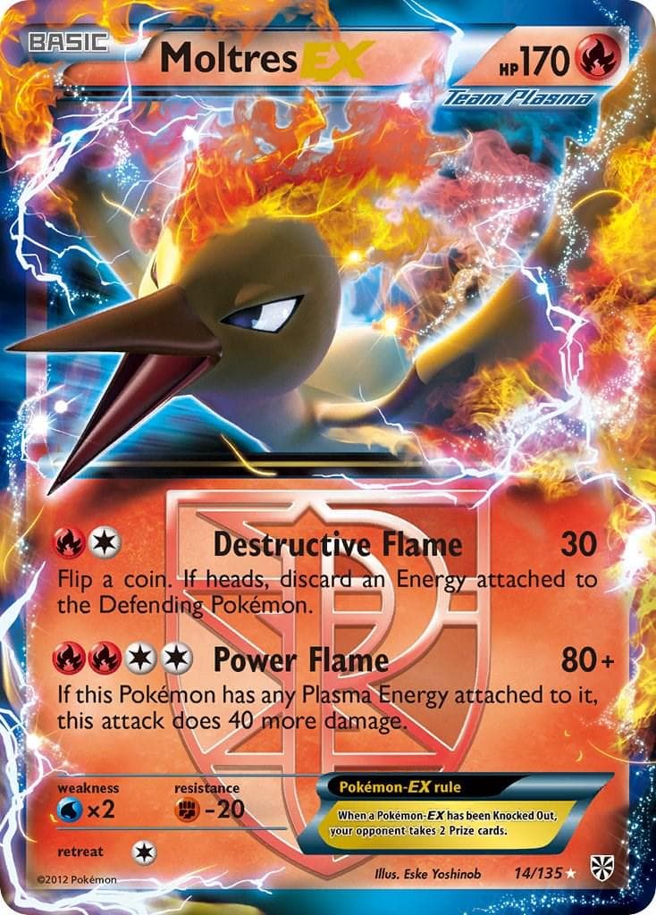 Moltres EX #14 — Pokemon Plasma Storm