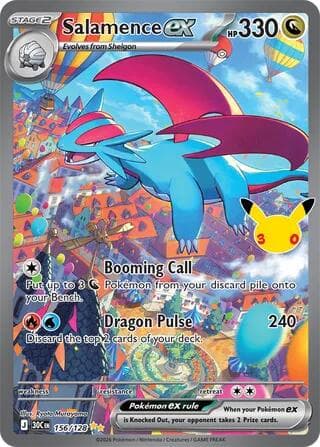 Salamence ex #156 — Pokemon 30th Celebration