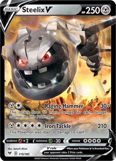 Steelix V #115 — Pokemon Vivid Voltage