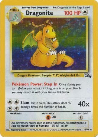 Dragonite #4 — Pokemon Fossil