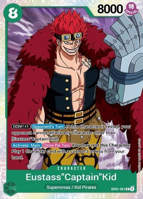 Eustass Captain Kid OP01-051 — One Piece Romance Dawn