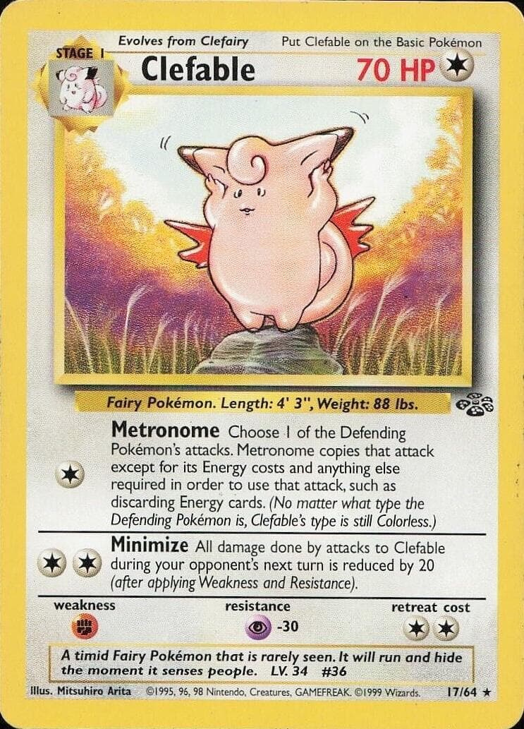Clefable #17 — Pokemon Jungle
