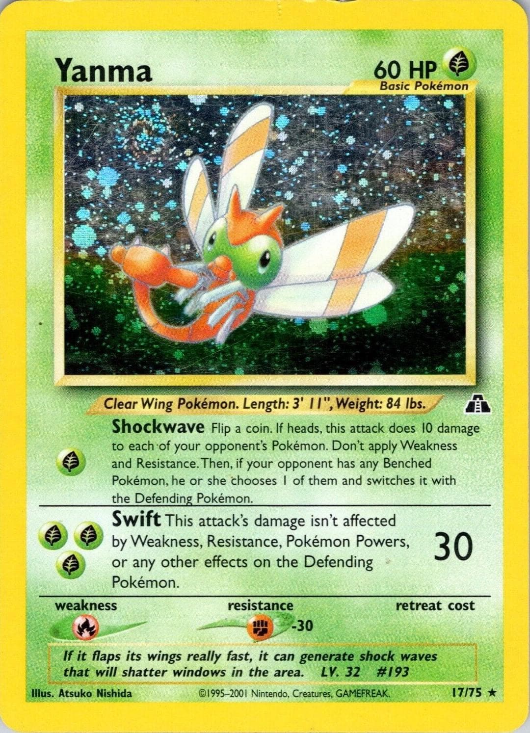 Yanma #17 — Pokemon Neo Discovery