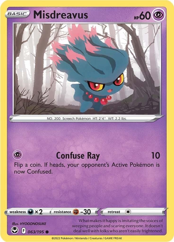 Misdreavus #63 — Pokemon Silver Tempest