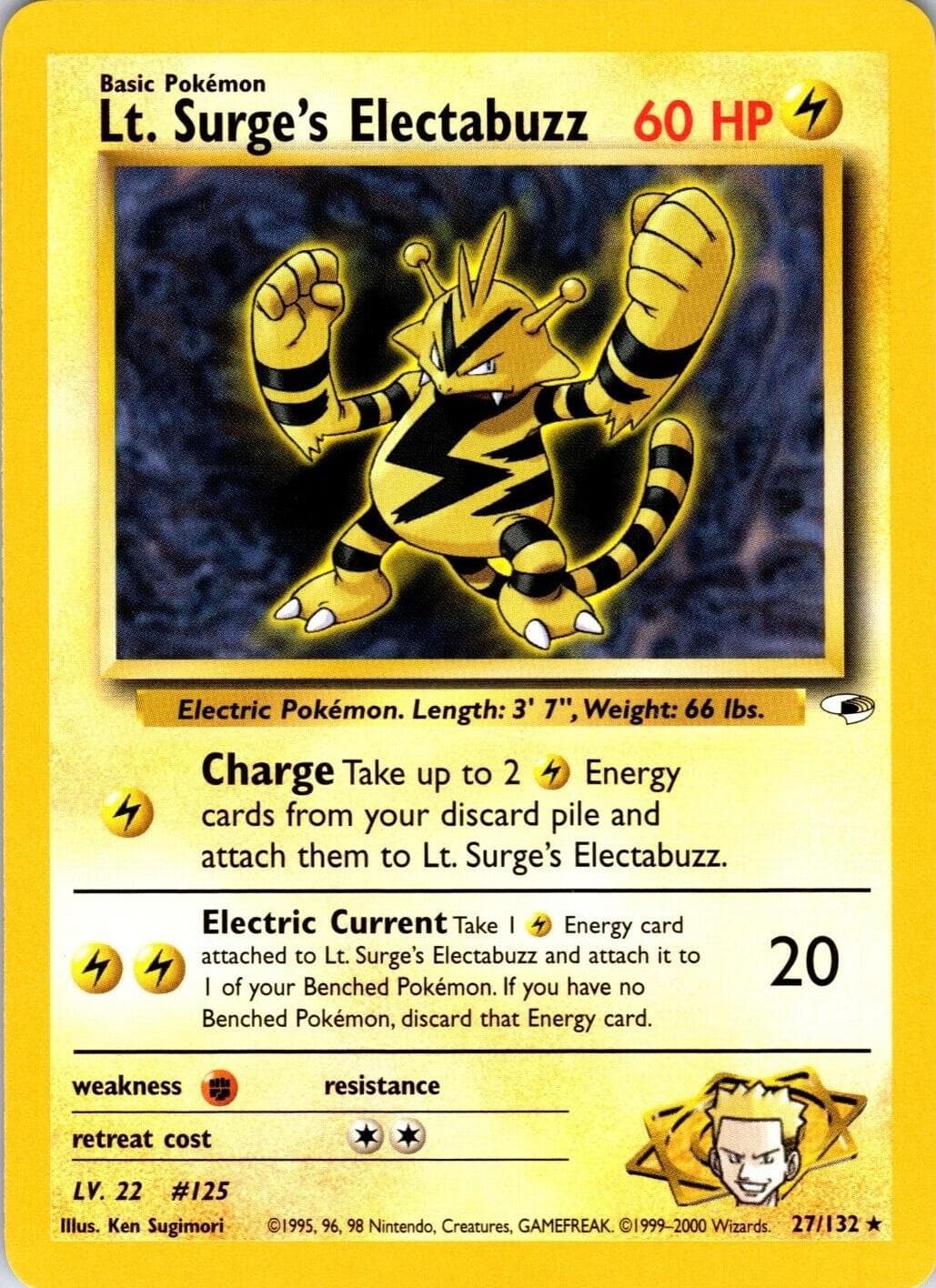 Lt. Surge's Electabuzz #27 — Pokemon Gym Heroes