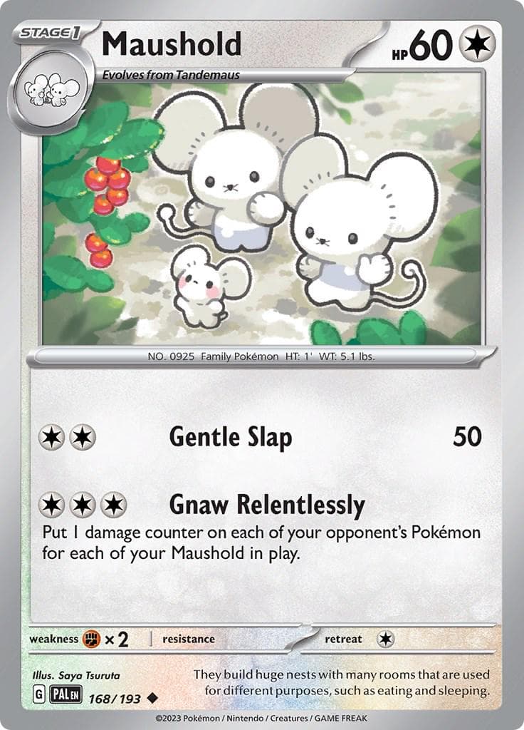 Maushold #168 — Pokemon Paldea Evolved
