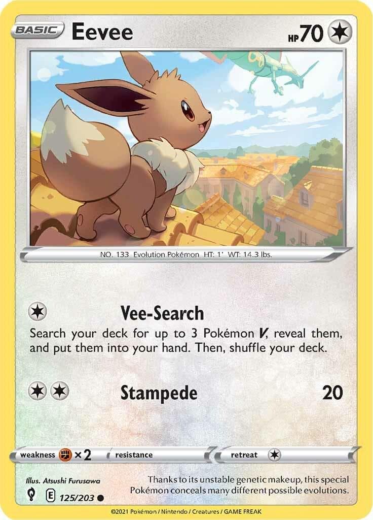Eevee #125 — Pokemon Evolving Skies