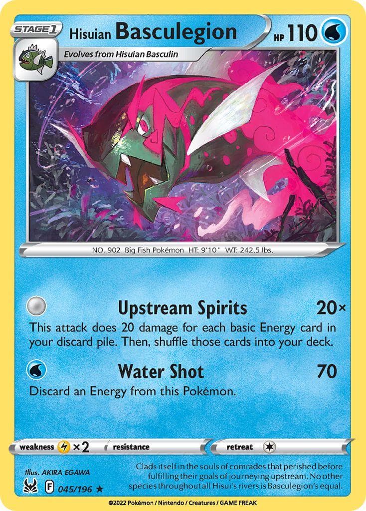 Hisuian Basculegion #45 — Pokemon Lost Origin