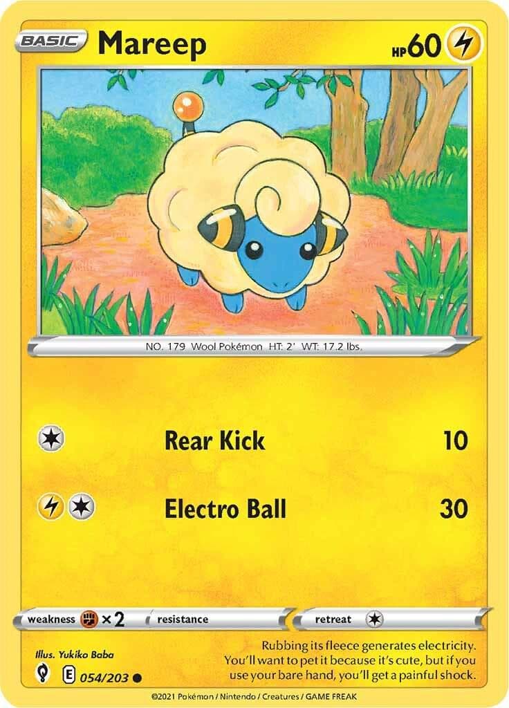 Mareep #54 — Pokemon Evolving Skies