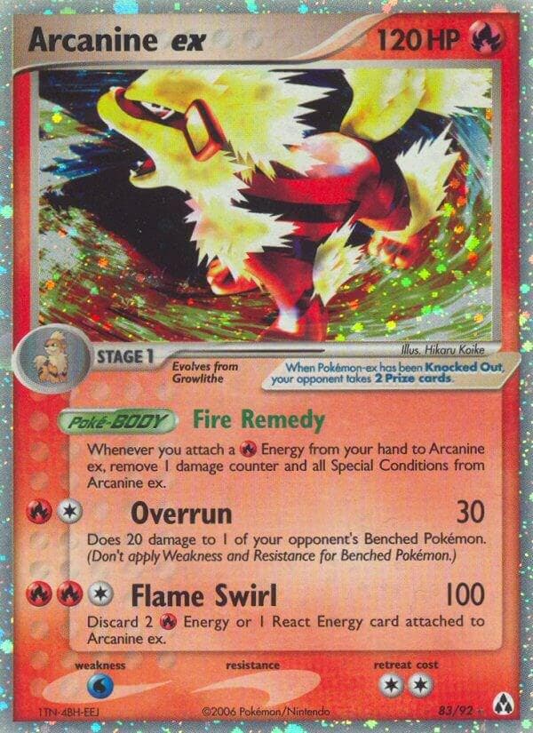 Arcanine EX #83 — Pokemon Legend Maker