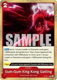 Gum-Gum King Kong Gatling OP06-018 — One Piece Wings of the Captain