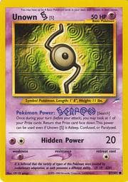 Unown S #87 — Pokemon Neo Destiny