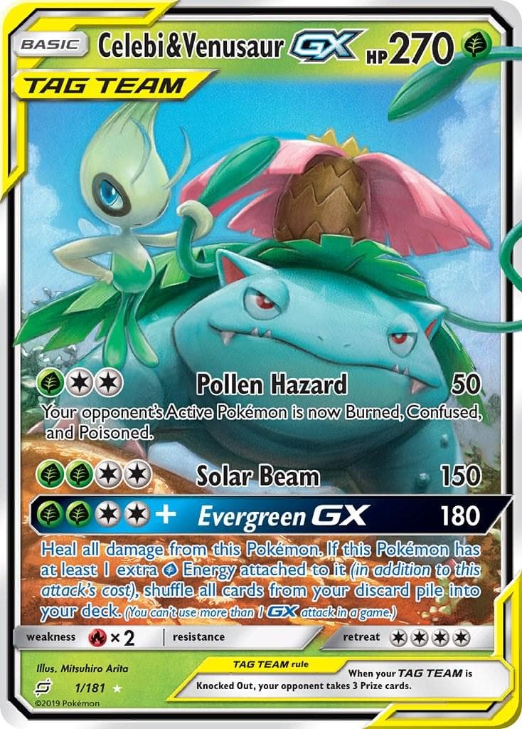 Celebi & Venusaur GX #1 — Pokemon Team Up