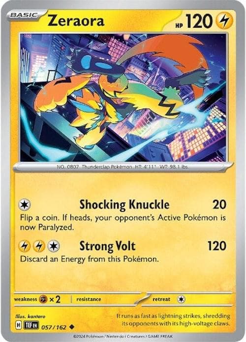 Zeraora #57 — Pokemon Temporal Forces