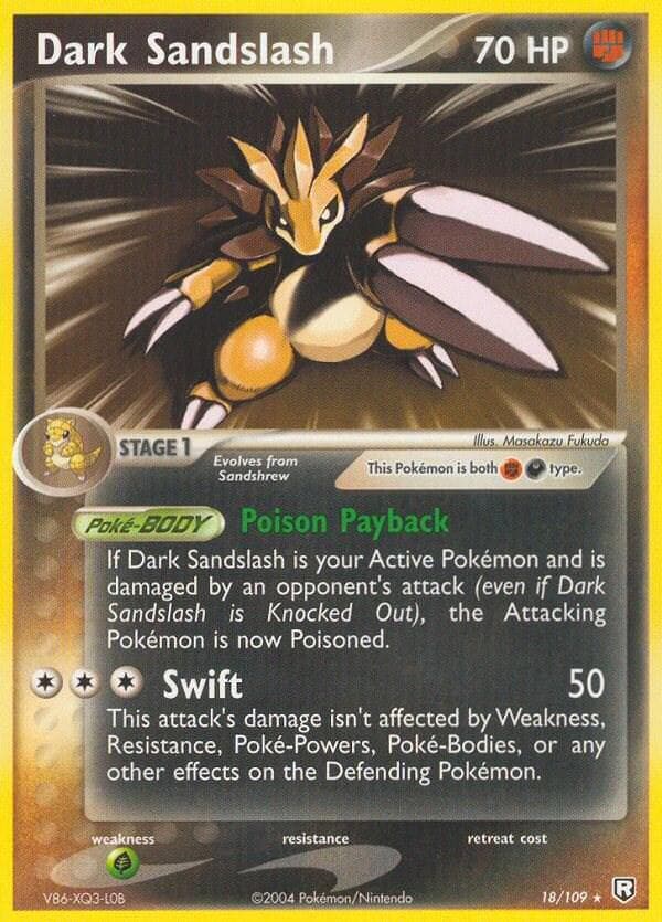 Dark Sandslash #18 — Pokemon Team Rocket Returns