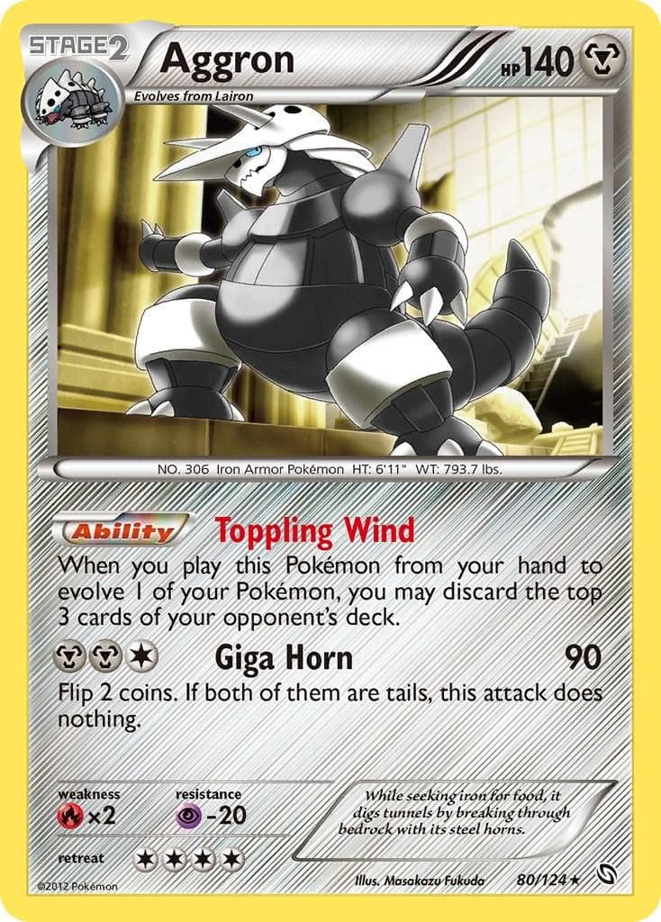 Aggron #80 — Pokemon Dragons Exalted