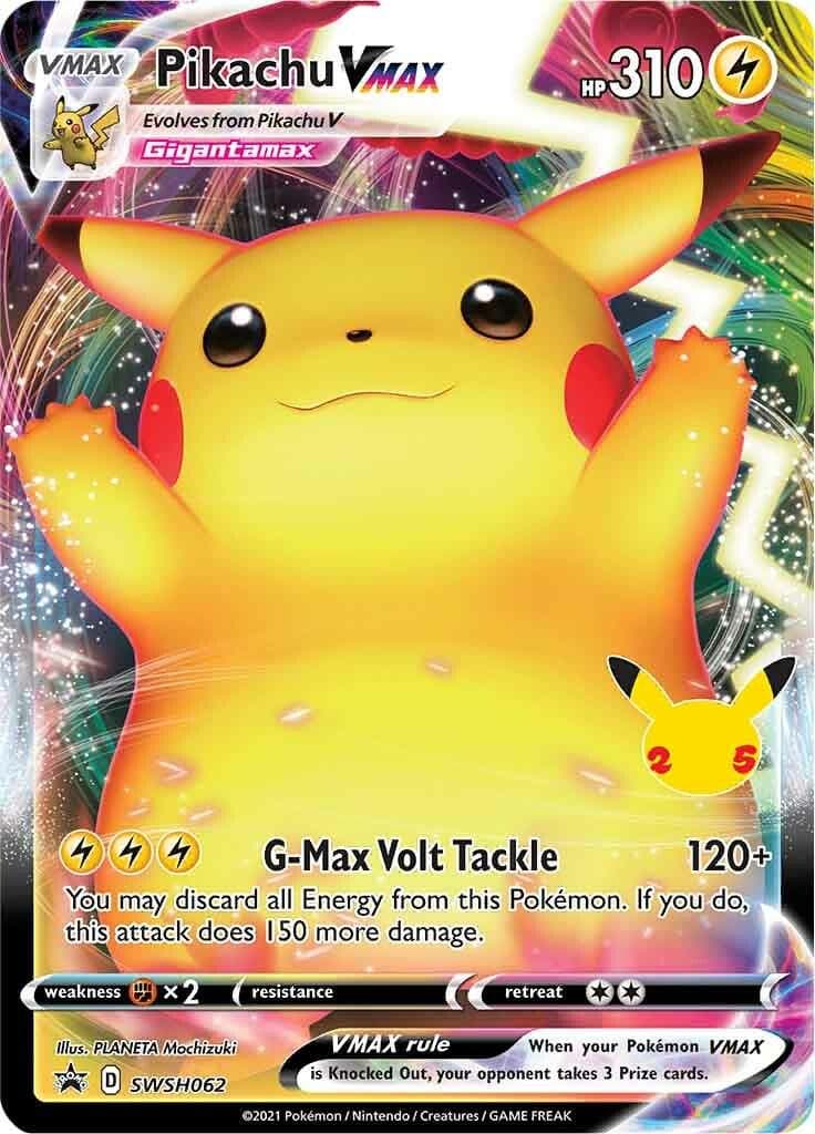 Pikachu VMAX #SWSH062 — Pokemon Celebrations