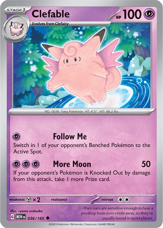 Clefable #36 — Pokemon Scarlet & Violet 151