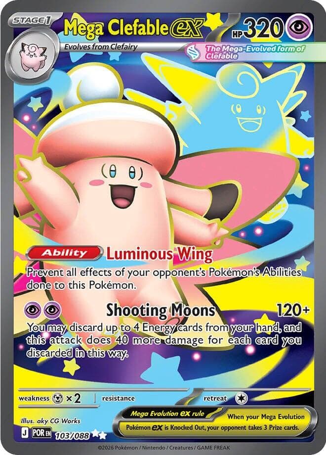 Mega Clefable ex #103 — Pokemon Perfect Order
