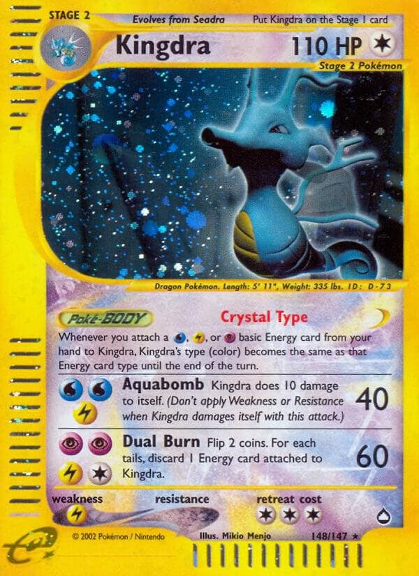 Kingdra #148 — Pokemon Aquapolis