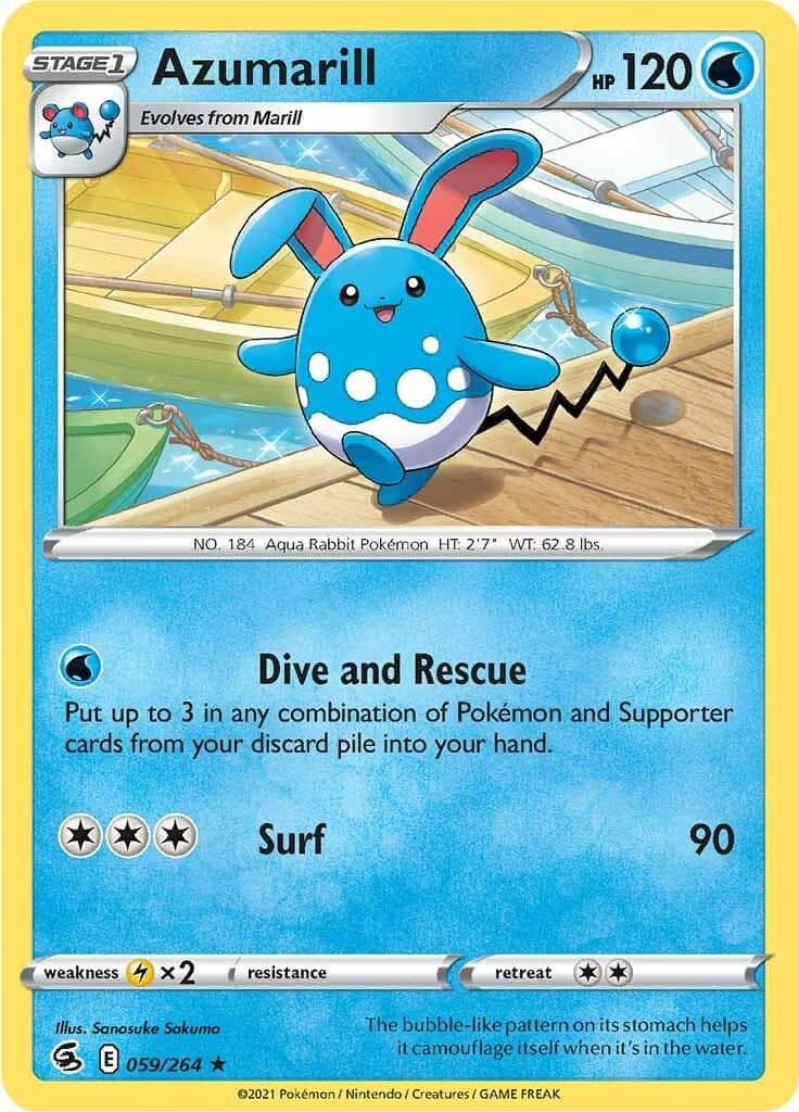 Azumarill #59 — Pokemon Fusion Strike