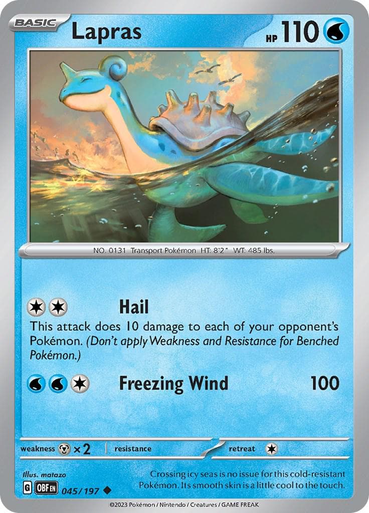 Lapras #45 — Pokemon Obsidian Flames