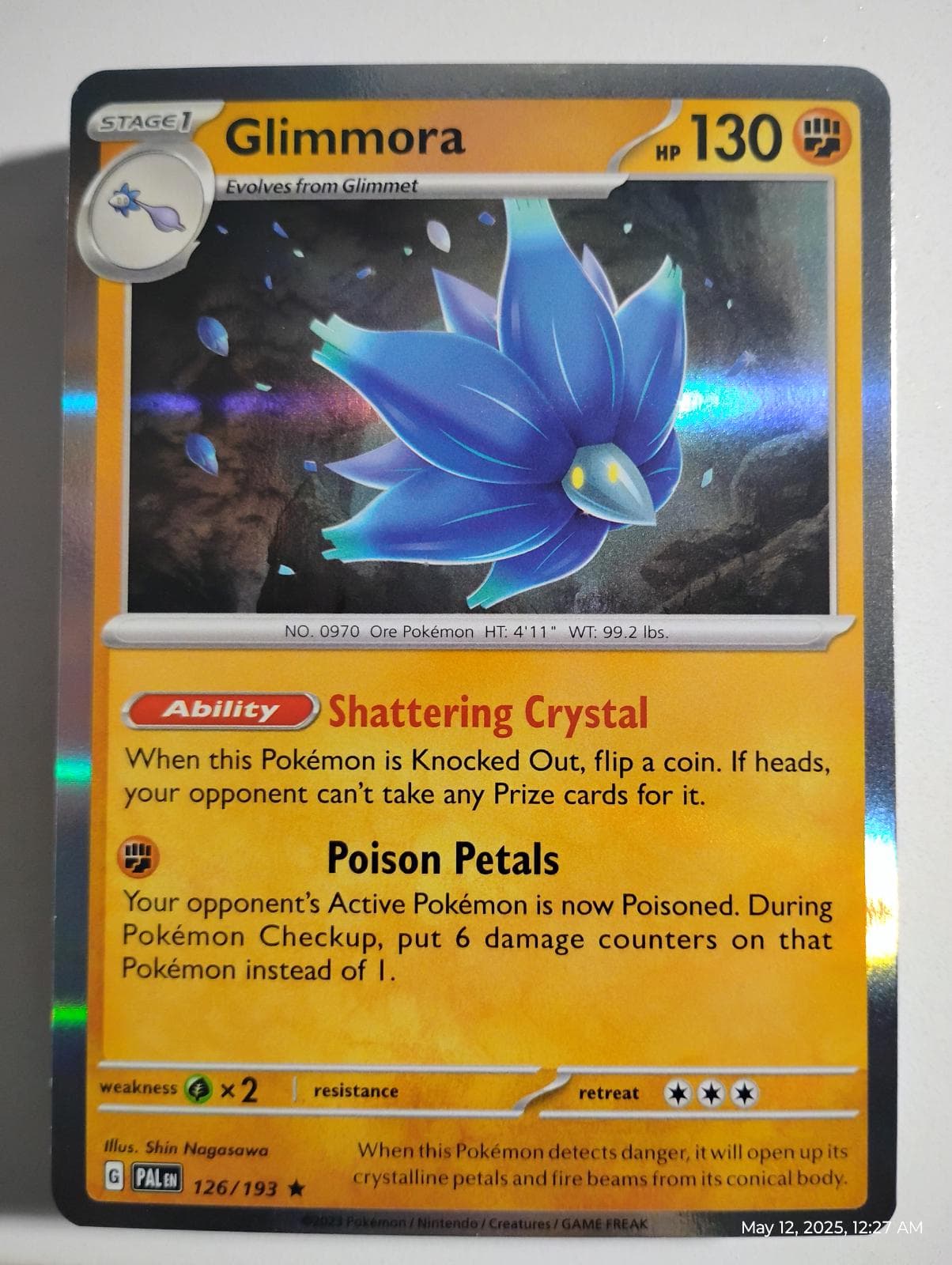 Glimmora #126 — Pokemon Paldea Evolved