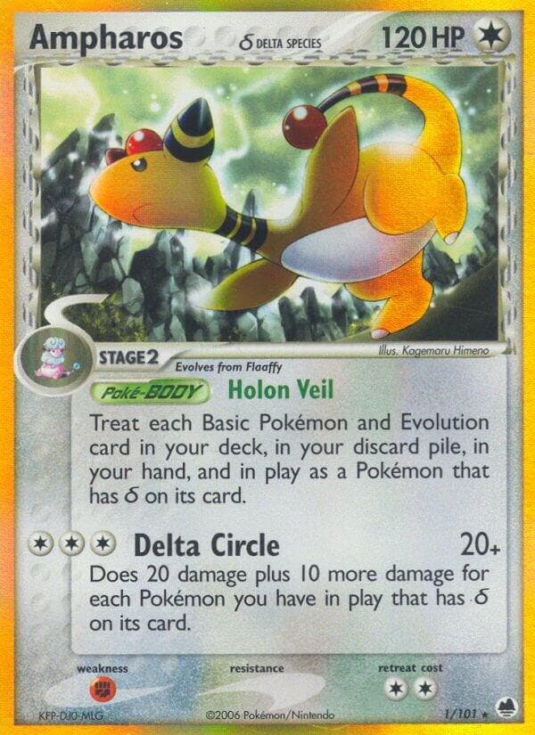 Ampharos #1 — Pokemon Dragon Frontiers
