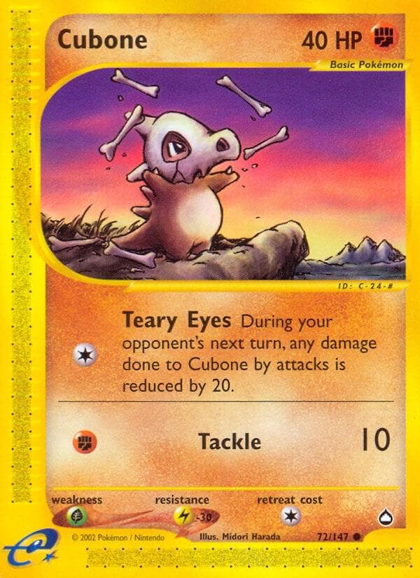 Cubone #72 — Pokemon Aquapolis