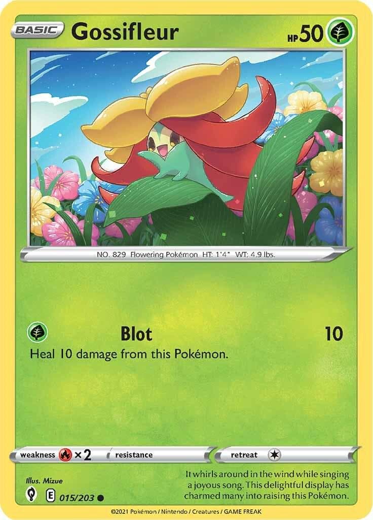 Gossifleur #15 — Pokemon Evolving Skies