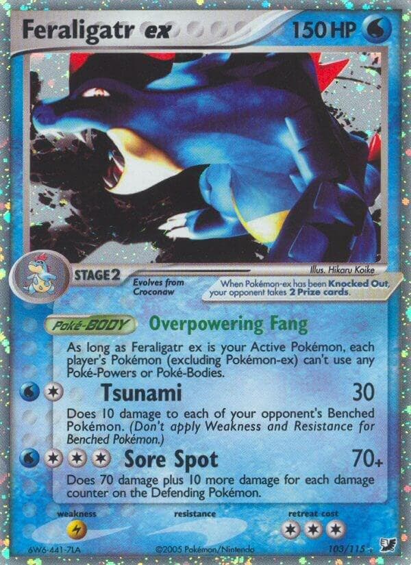 Feraligatr EX #103 — Pokemon Unseen Forces