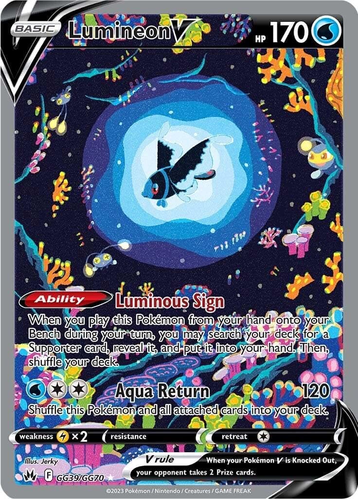 Lumineon V #GG39 — Pokemon Crown Zenith