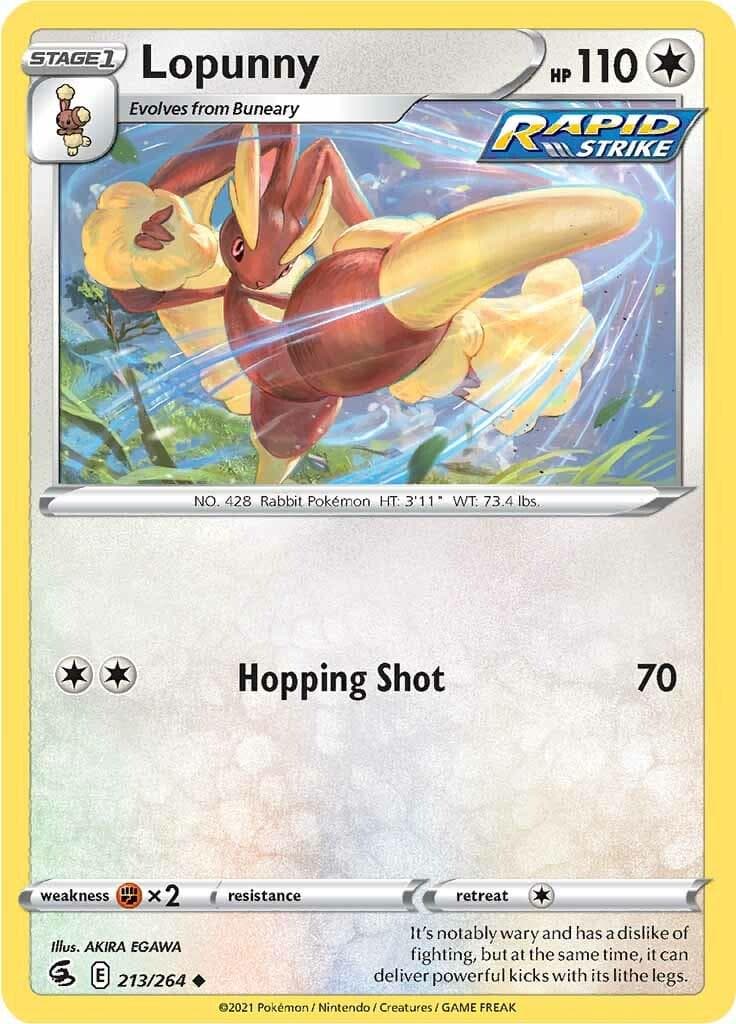 Lopunny #213 — Pokemon Fusion Strike