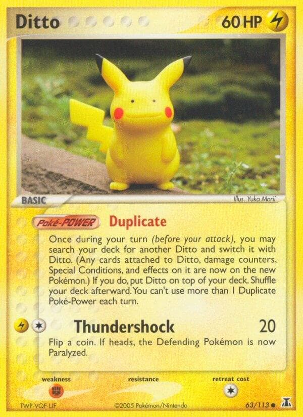 Ditto (Pikachu) #63 — Pokemon Delta Species