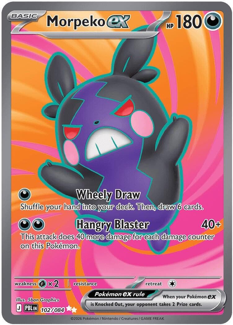 Morpeko ex #102 — Pokemon Pitch Black