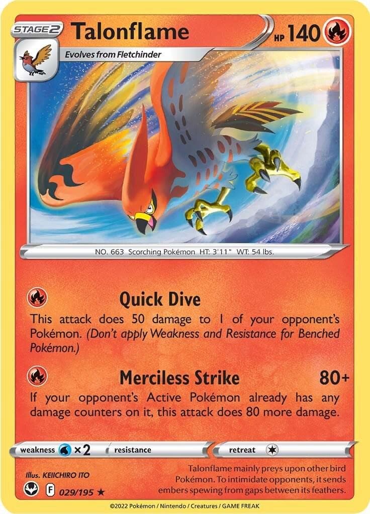 Talonflame #29 — Pokemon Silver Tempest