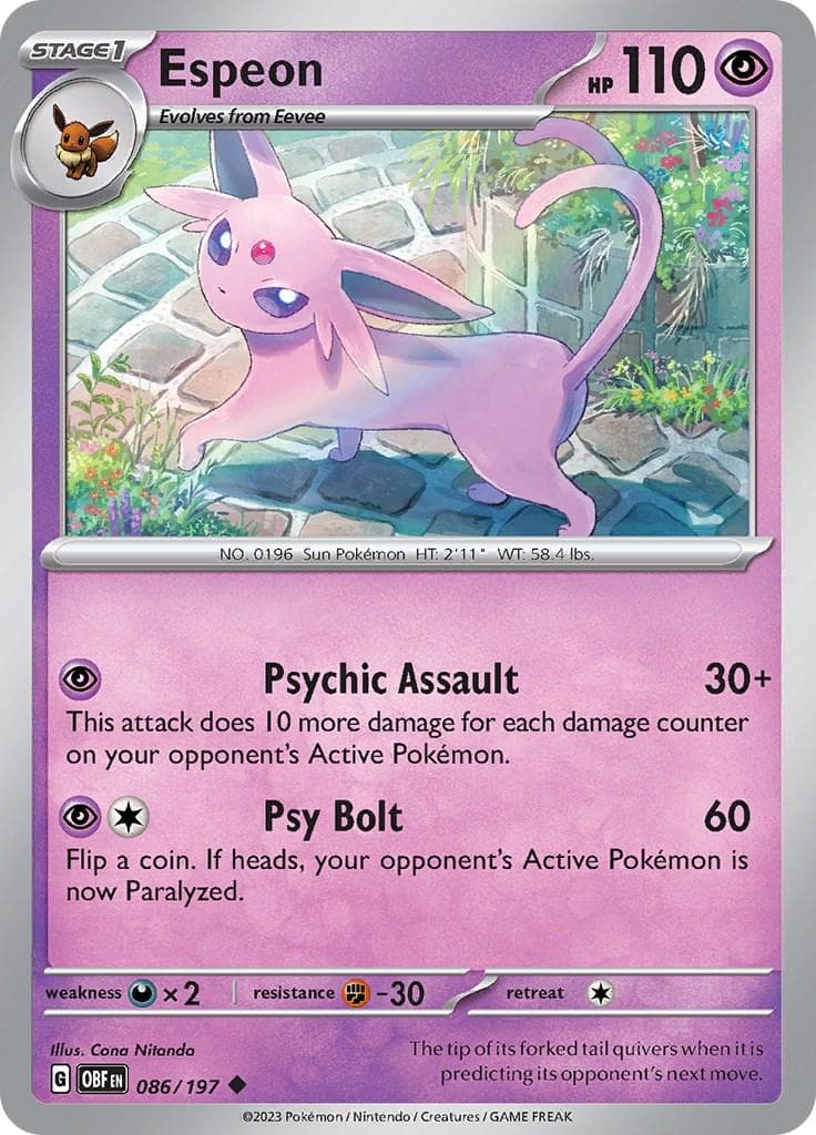 Espeon #86 — Pokemon Obsidian Flames