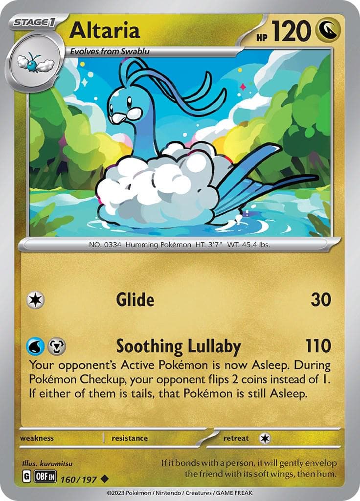 Altaria #160 — Pokemon Obsidian Flames