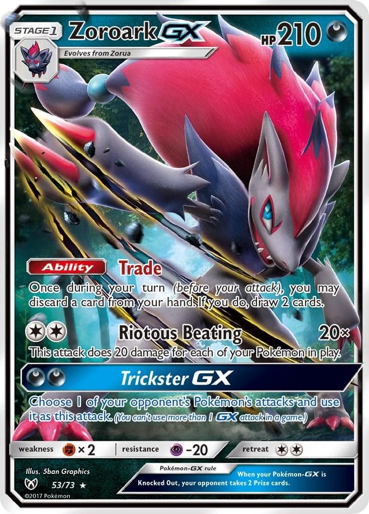 Zoroark GX #53 — Pokemon Shining Legends