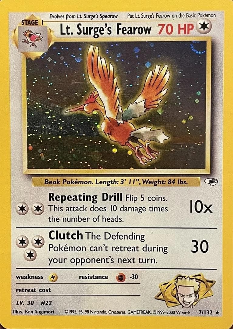 Lt. Surge's Fearow #7 — Pokemon Gym Heroes