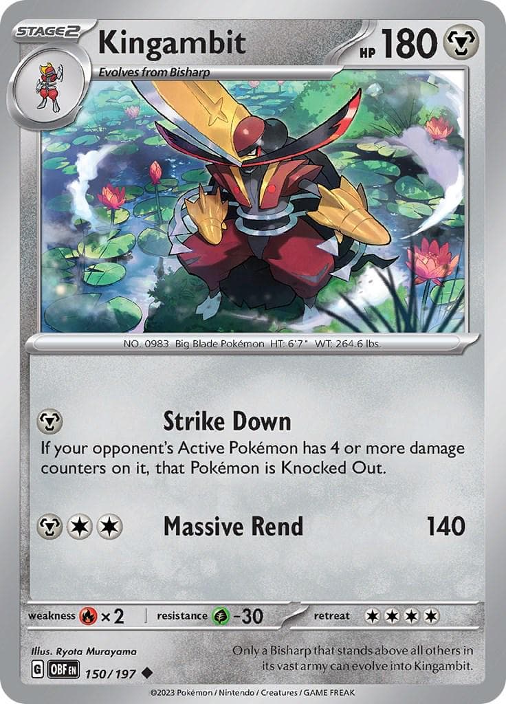 Kingambit #150 — Pokemon Obsidian Flames