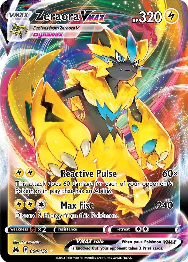 Zeraora VMAX #54 — Pokemon Crown Zenith
