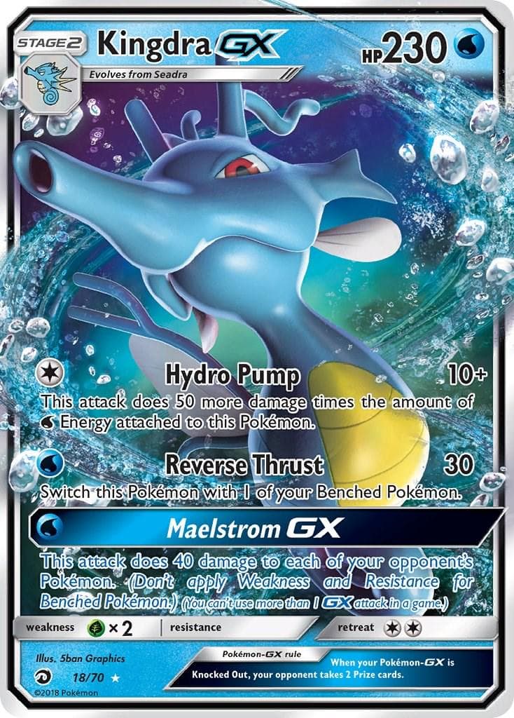 Kingdra GX #18 — Pokemon Dragon Majesty
