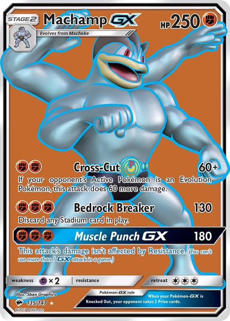 Machamp GX #135 — Pokemon Burning Shadows